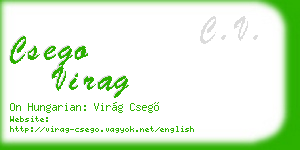 csego virag business card
